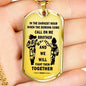 To My Brother Luxury Dog Tag - Limited Edition - Songoku & Vegeta Dragonball Fan