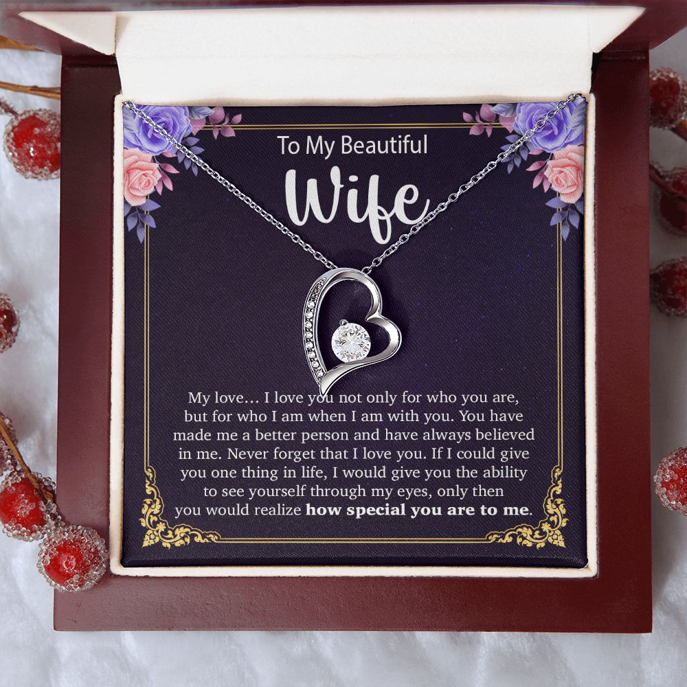 To My Wife Necklace, Anniversary Gift For Wife, Wife Birthday Gift, Mother Day