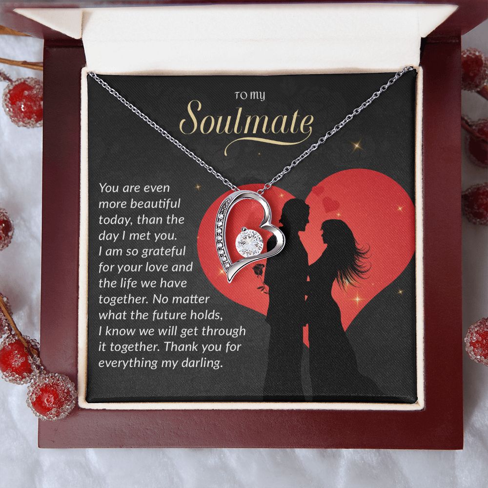 To My Soulmate Necklace, Gift For Wife, Gift from Husband, Valentine Days Gift
