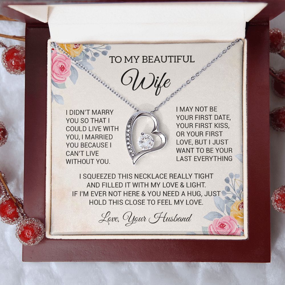 To My Wife Necklace, Gift For Soulmate, Gift For Her, Valentine Gift For Her
