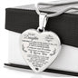 to My Daughter Engraved Necklaces Pendants - Father and Daughter - Gift from Daddy