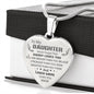 to My Daughter Engraved Never Forget That I Love You Neckkace from Daddy