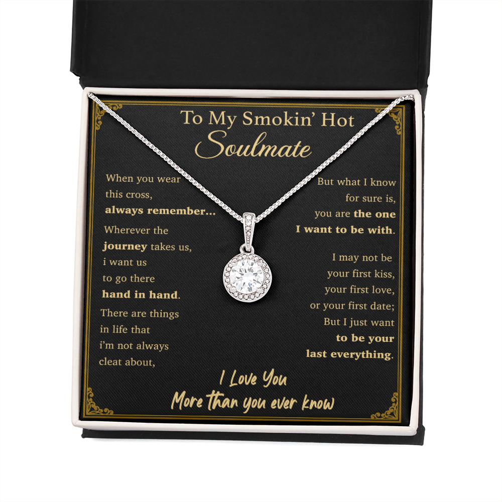 To My Soulmate Necklace Engagement Anniversary Gift for Her Birthday Valentines