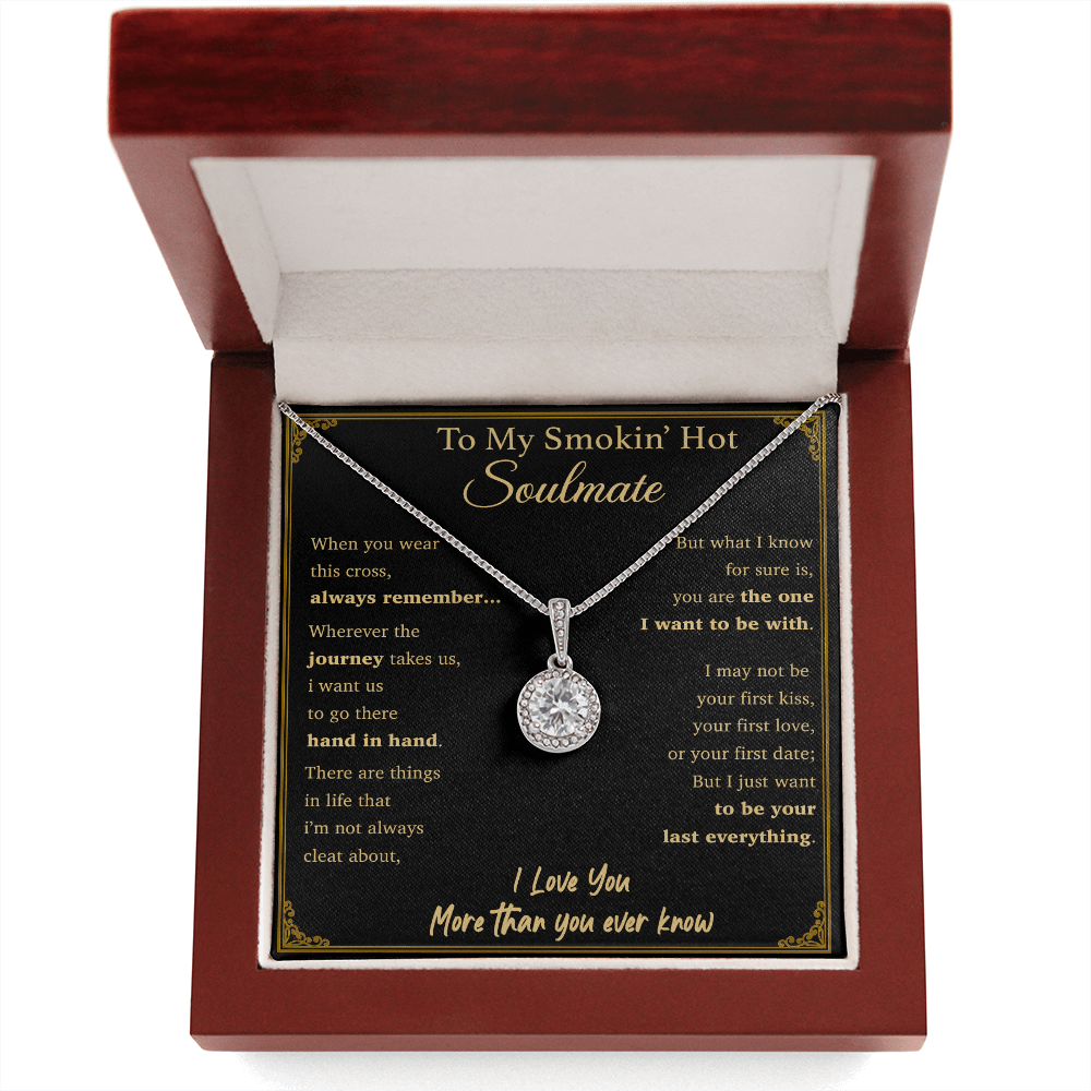 To My Soulmate Necklace Engagement Anniversary Gift for Her Birthday Valentines