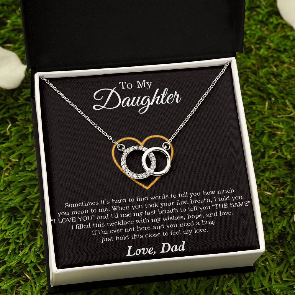 To My Daughter Necklace, Birthday Gift For Daughter From Dad, Father's Day Necklace