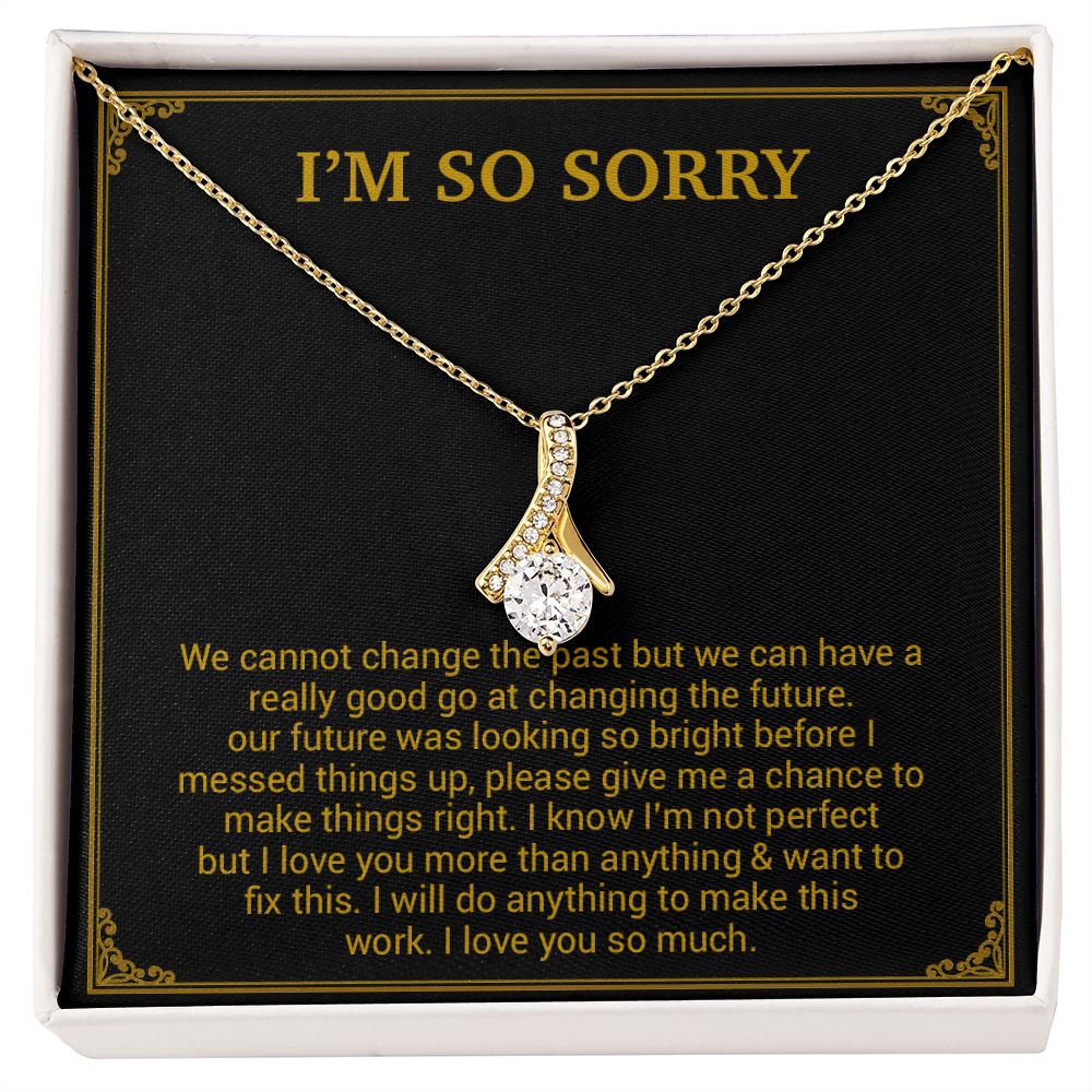 I'm Sorry Necklace Gifts, Apology Gifts For Her, Forgiveness Gift, Wife Gift