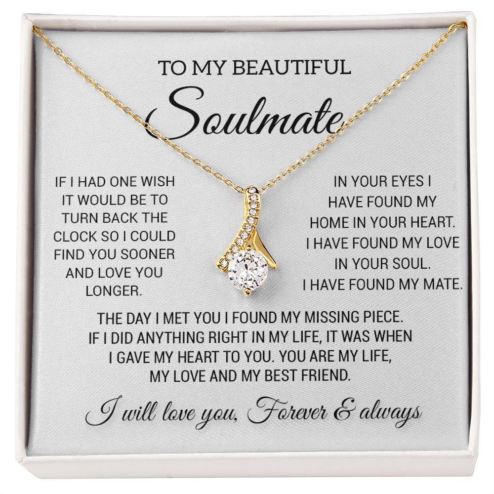 To My Beautiful Soulmate Necklace
