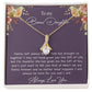 To My Bonus Daughter Necklace, Gift For Daughter, Step Daughter, Christmas Gift