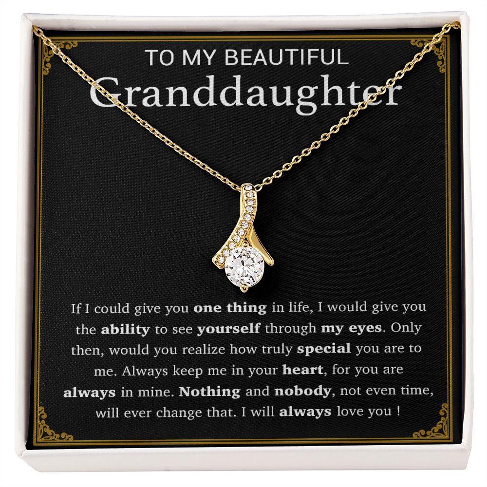 To My Granddaughter Necklace, Birthday Gift For Granddaughter, Birthday Gifts