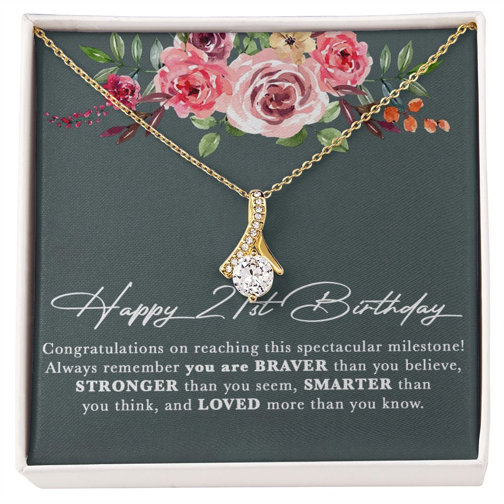 21st Birthday Gift For Her Necklace, Daughter 21st Birthday, 21st Birthday Gift