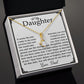 11To My Daughter Necklace, Gift for Daughter from Dad, Daughter Father Necklace