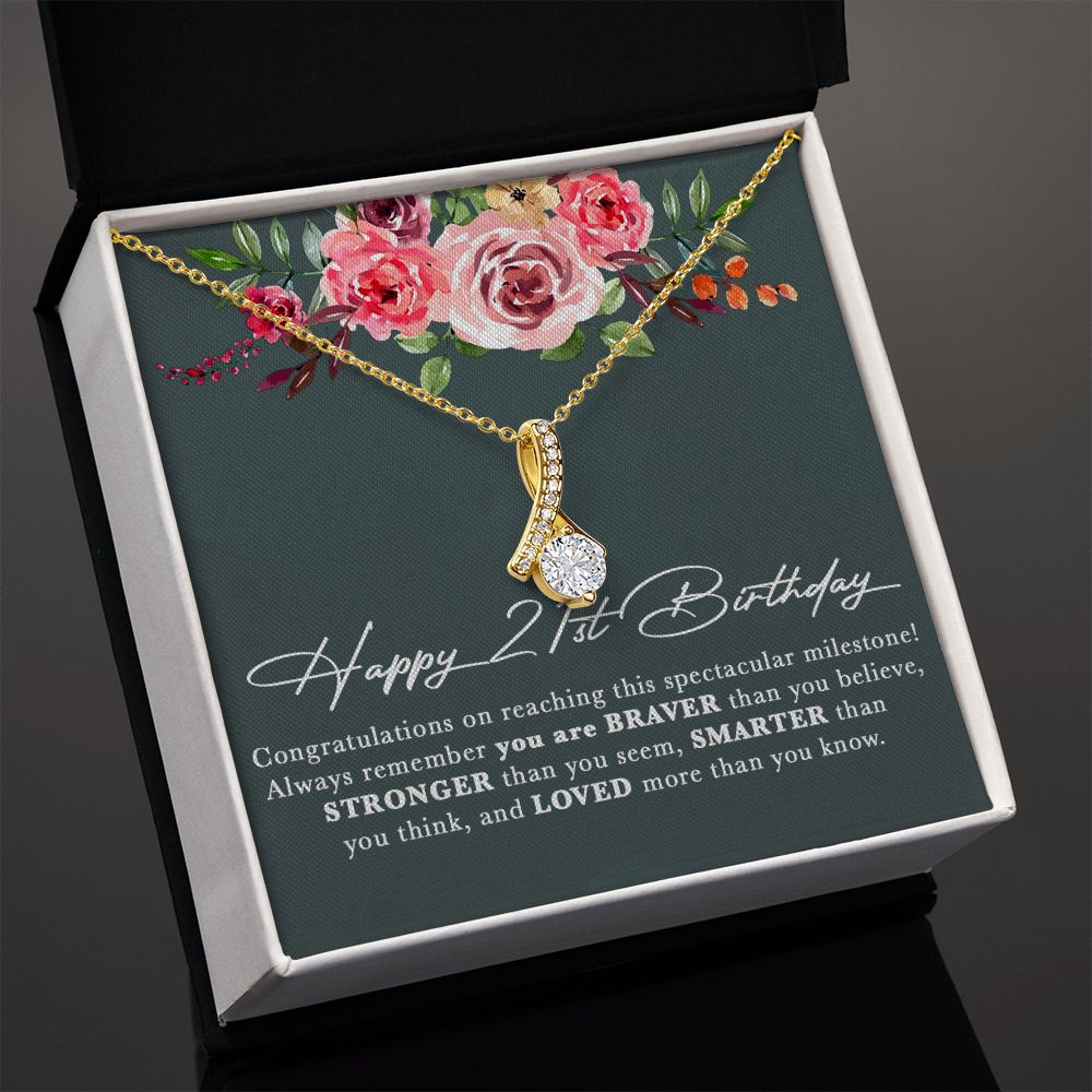 21st Birthday Gift For Her Necklace, Daughter 21st Birthday, 21st Birthday Gift