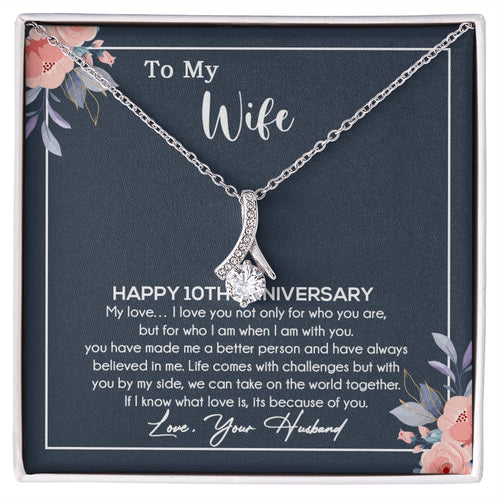 10th Anniversary Gift For Wife Necklace