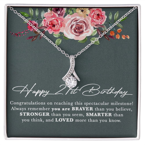 21st Birthday Gift For Her Necklace, Daughter 21st Birthday, 21st Birthday Gift