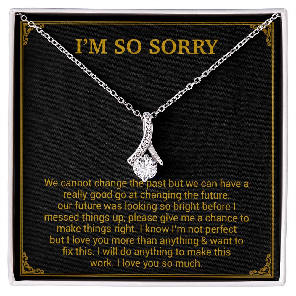 I'm Sorry Necklace Gifts, Apology Gifts For Her, Forgiveness Gift, Wife Gift