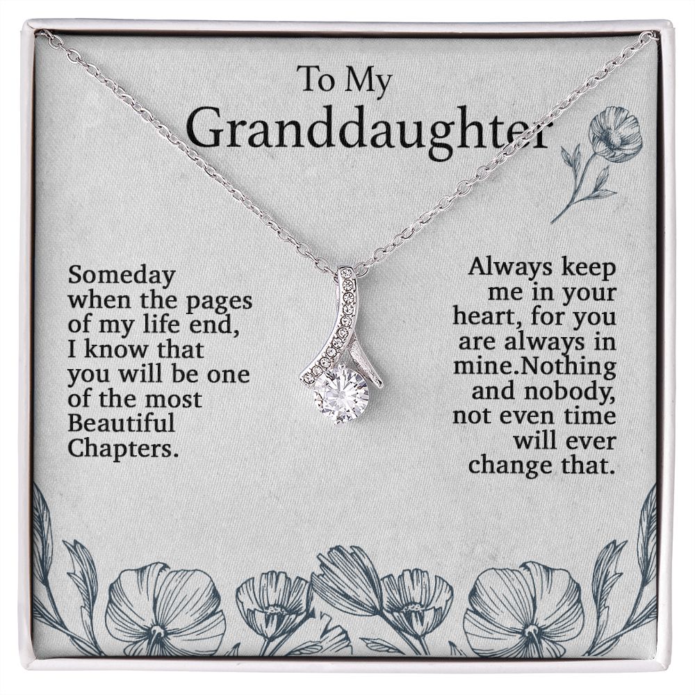 To My Granddaughter Necklace, Birthday Gift For Granddaughter, Birthday Gifts