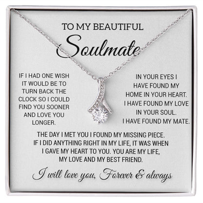 To My Beautiful Soulmate Necklace