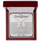 11To My Daughter Necklace, Gift for Daughter from Dad, Daughter Father Necklace