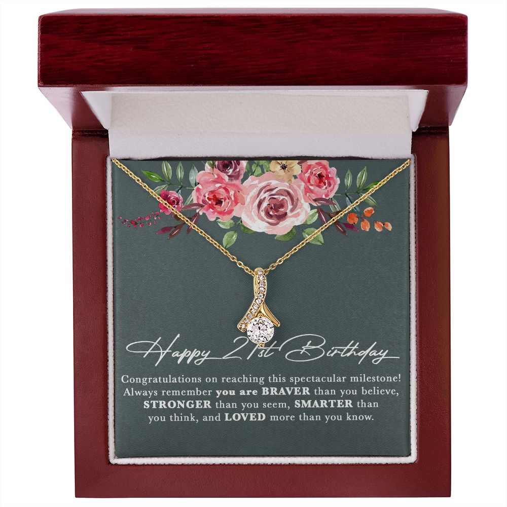 21st Birthday Gift For Her Necklace, Daughter 21st Birthday, 21st Birthday Gift