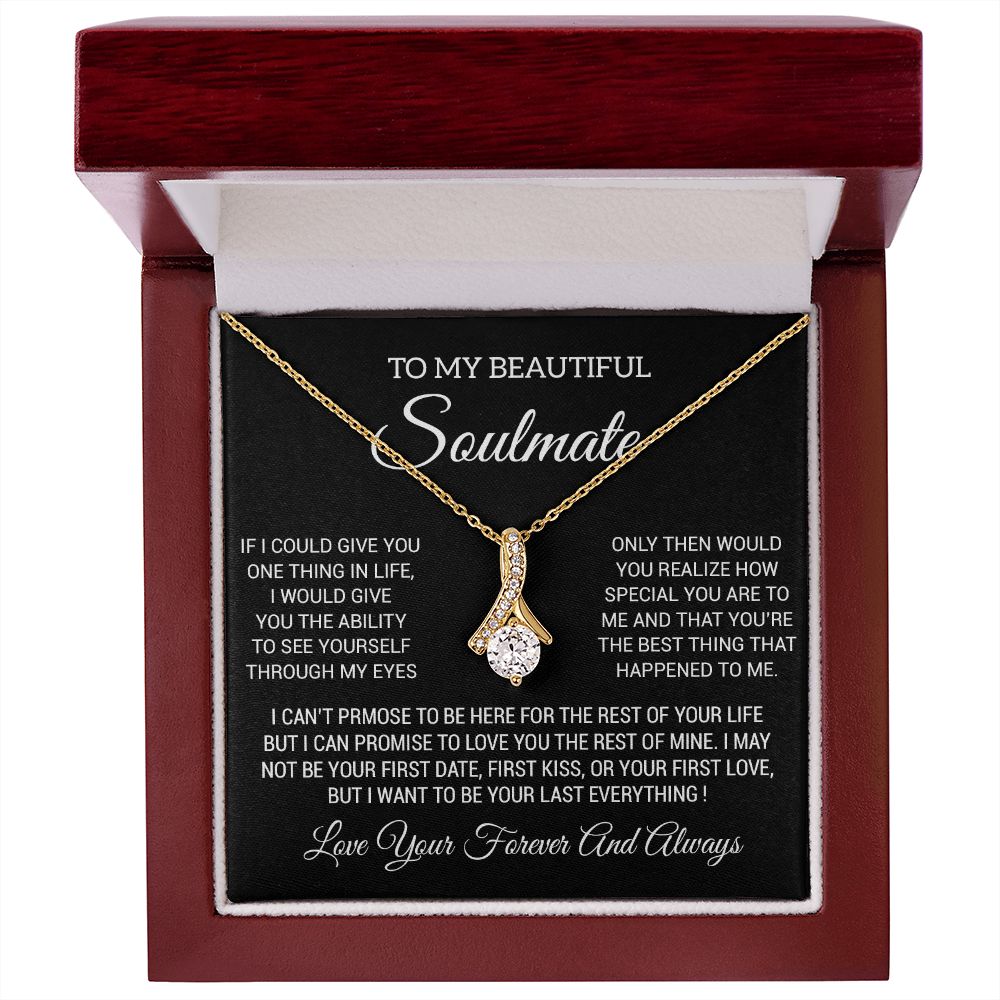 To My Soulmate Necklace, Soulmate Birthday, Soulmate Anniversary Gift