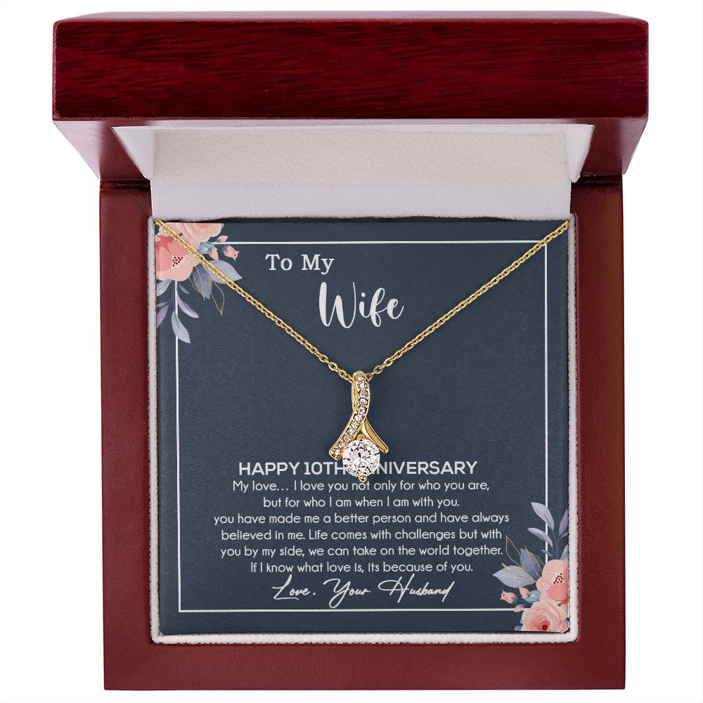 10th Anniversary Gift For Wife Necklace