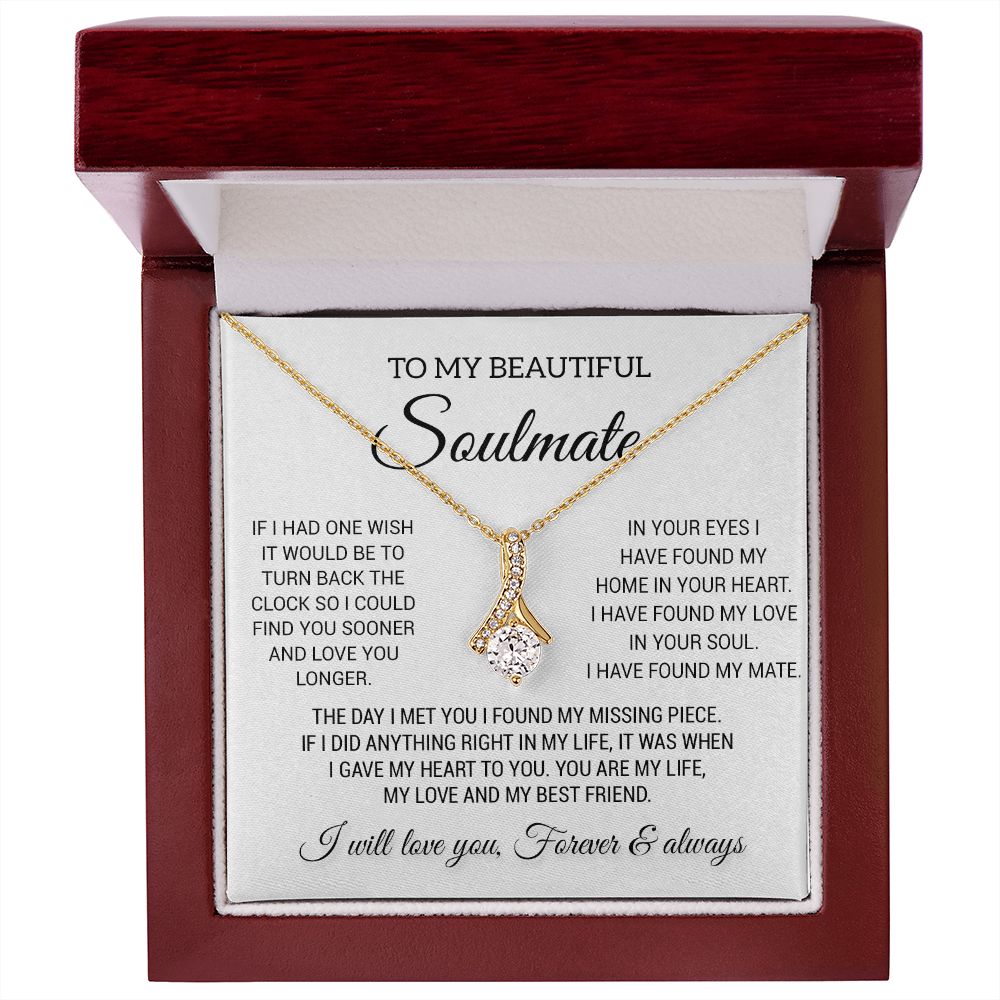 To My Beautiful Soulmate Necklace
