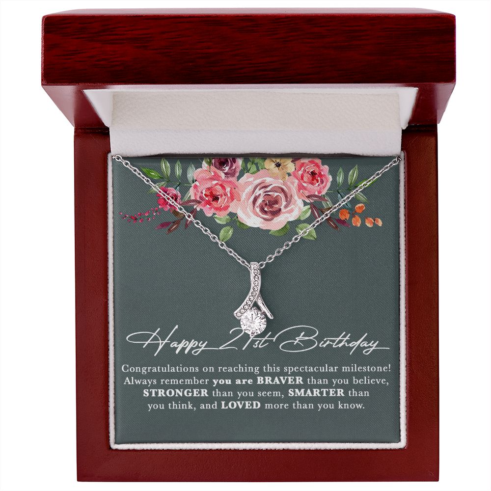 21st Birthday Gift For Her Necklace, Daughter 21st Birthday, 21st Birthday Gift
