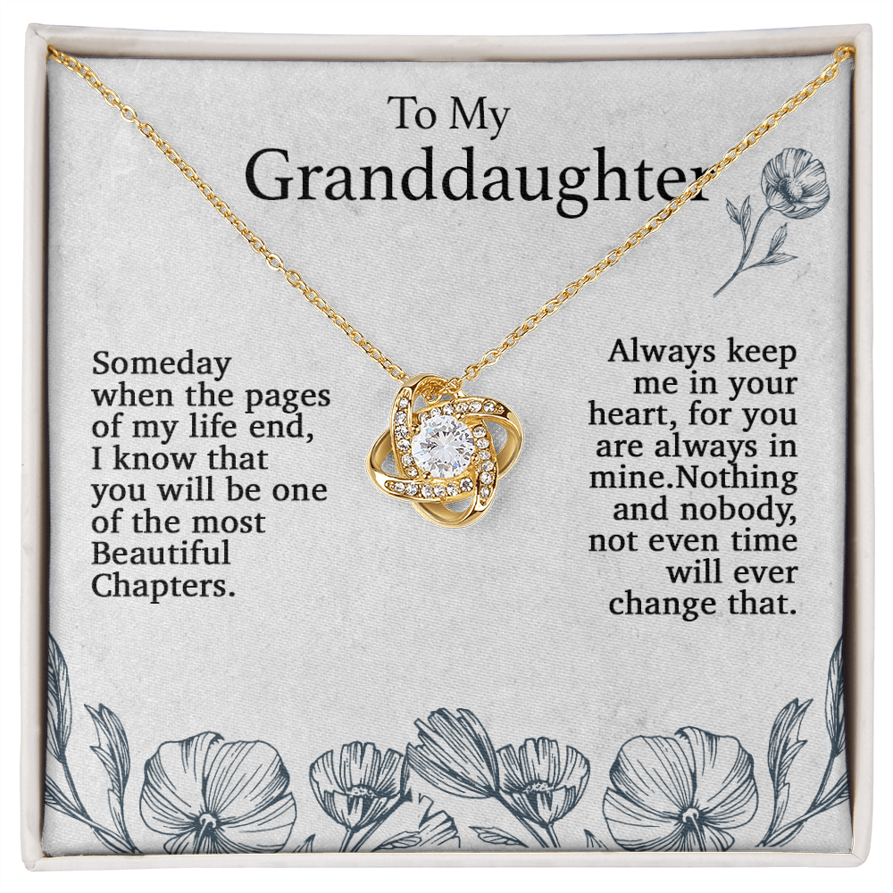 To My Granddaughter Necklace, Birthday Gift For Granddaughter, Birthday Gifts