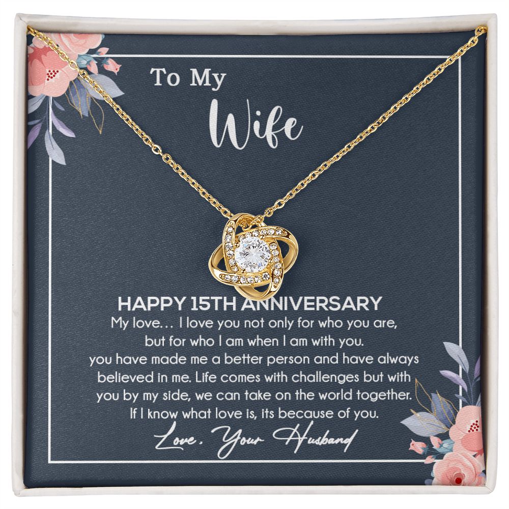 15th Anniversary Gift For Wife Necklace,15 Year Anniversary, 15th Wedding Gift