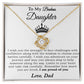 To My Badass Daughter Necklace From Dad, Badass Daughter Necklace Birthday Gift