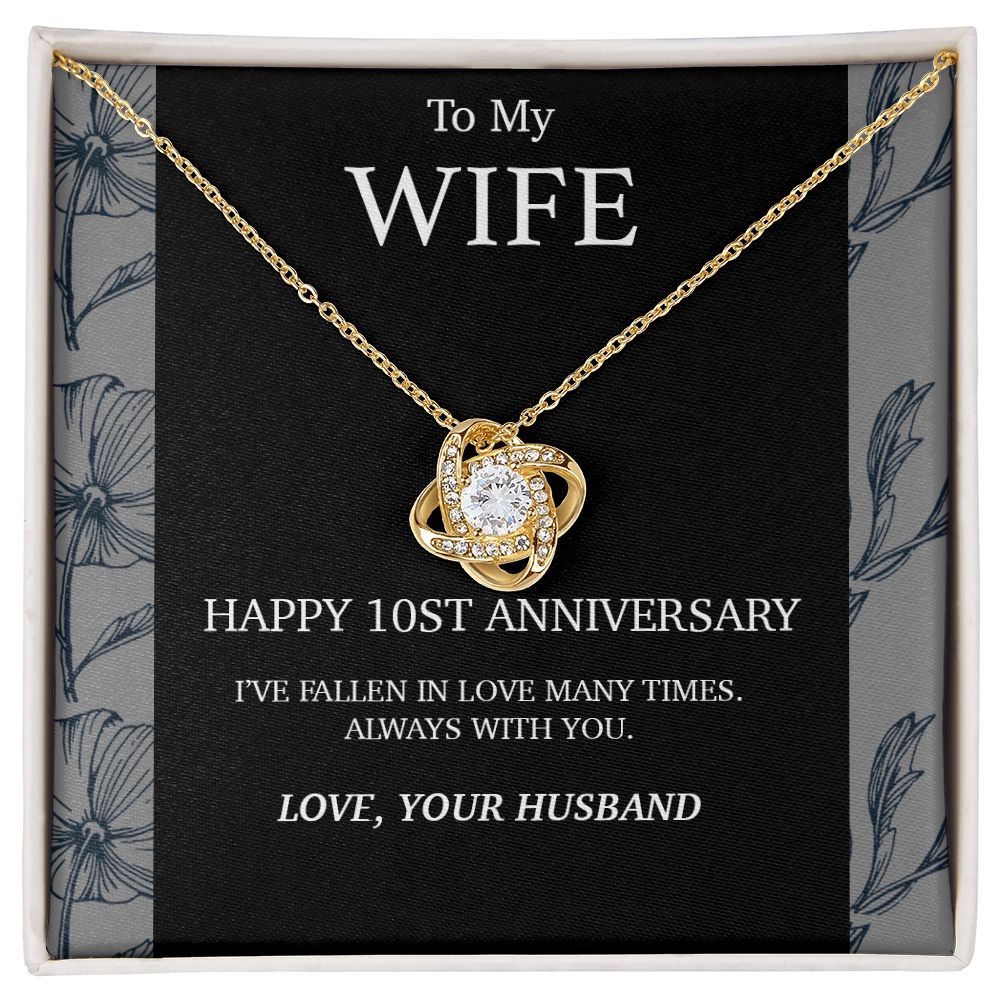10 Year Anniversary Gift For Wife Necklace,Year Anniversary Gift,10 Year Wedding