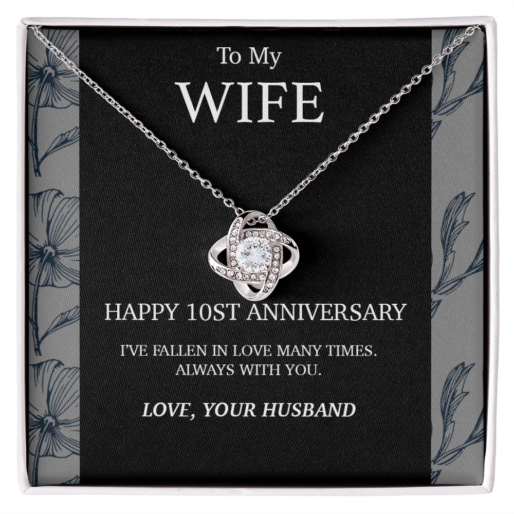 10 Year Anniversary Gift For Wife Necklace,Year Anniversary Gift,10 Year Wedding