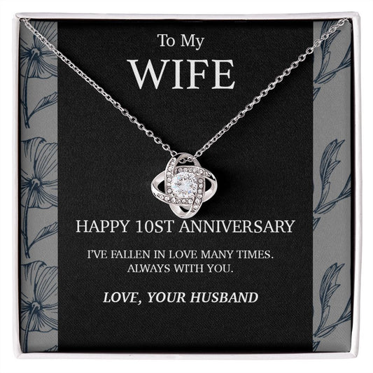10 Year Anniversary Gift For Wife Necklace,Year Anniversary Gift,10 Year Wedding