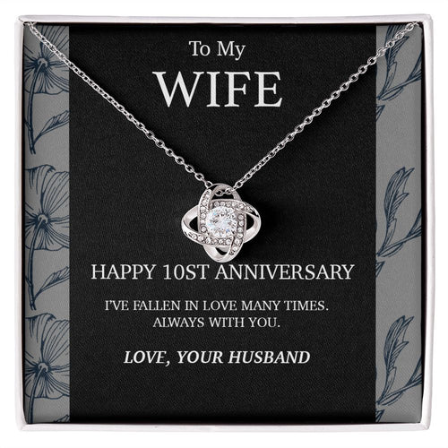 10 Year Anniversary Gift For Wife Necklace,Year Anniversary Gift,10 Year Wedding