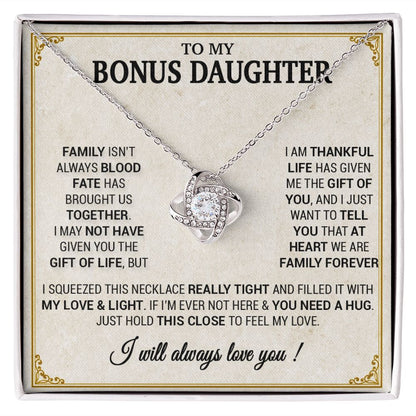 To my Bonus Daughter Necklace