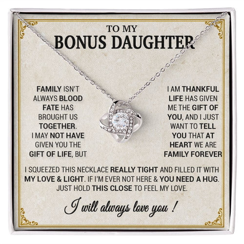 To my Bonus Daughter Necklace