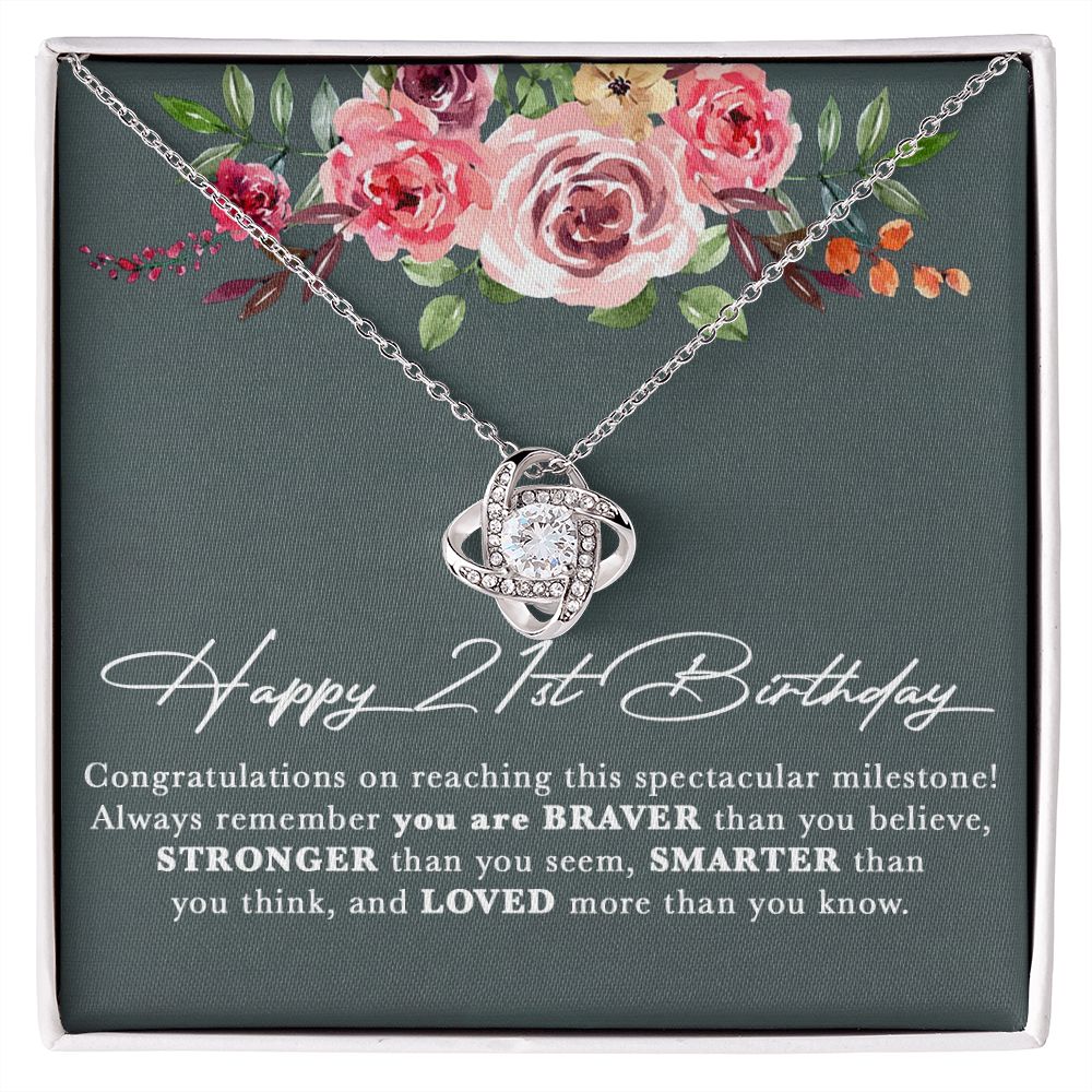 21st Birthday Gift For Her Necklace, Daughter 21st Birthday, 21st Birthday Gift