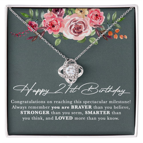 21st Birthday Gift For Her Necklace, Daughter 21st Birthday, 21st Birthday Gift