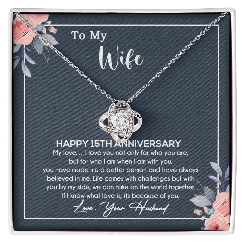 15th Anniversary Gift For Wife Necklace,15 Year Anniversary, 15th Wedding Gift