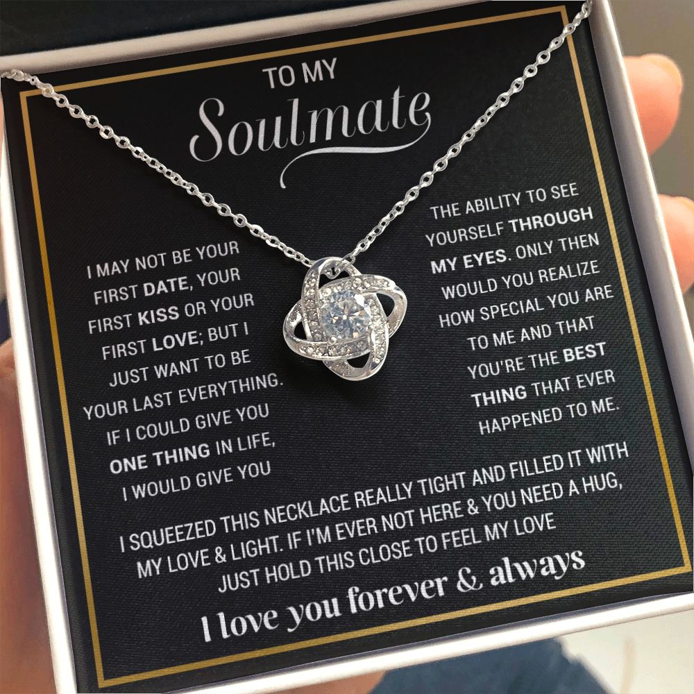 To My Soulmate Necklace, Gift For Wife, Gift from Husband, Valentine Days Gift