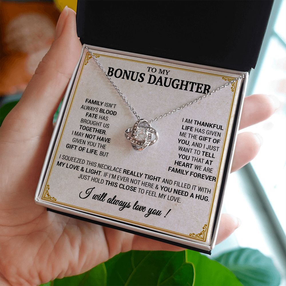 To my Bonus Daughter Necklace