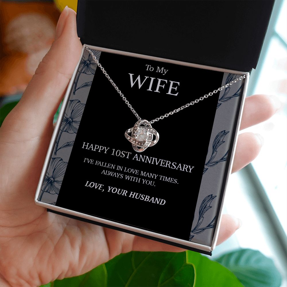 10 Year Anniversary Gift For Wife Necklace,Year Anniversary Gift,10 Year Wedding