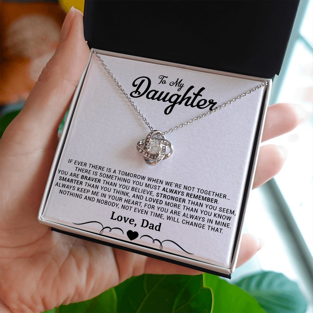 11To My Daughter Necklace, Gift for Daughter from Dad, Daughter Father Necklace