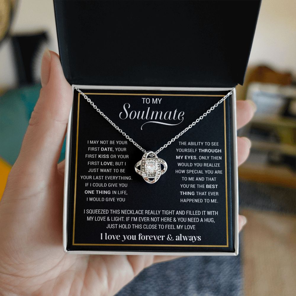 To My Soulmate Necklace, Gift For Wife, Gift from Husband, Valentine Days Gift
