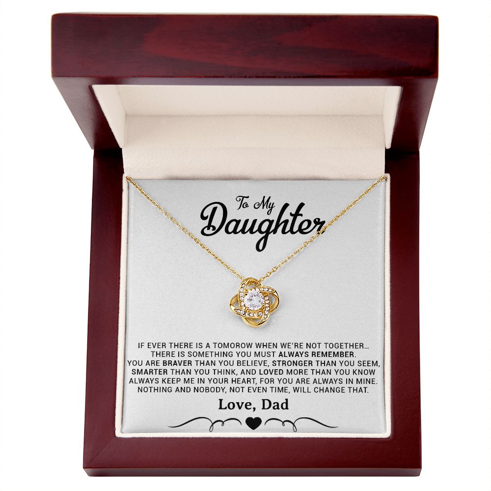 11To My Daughter Necklace, Gift for Daughter from Dad, Daughter Father Necklace
