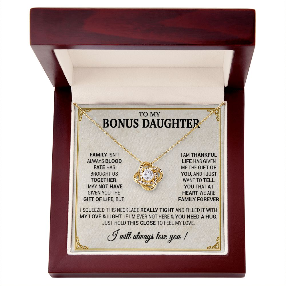 To my Bonus Daughter Necklace