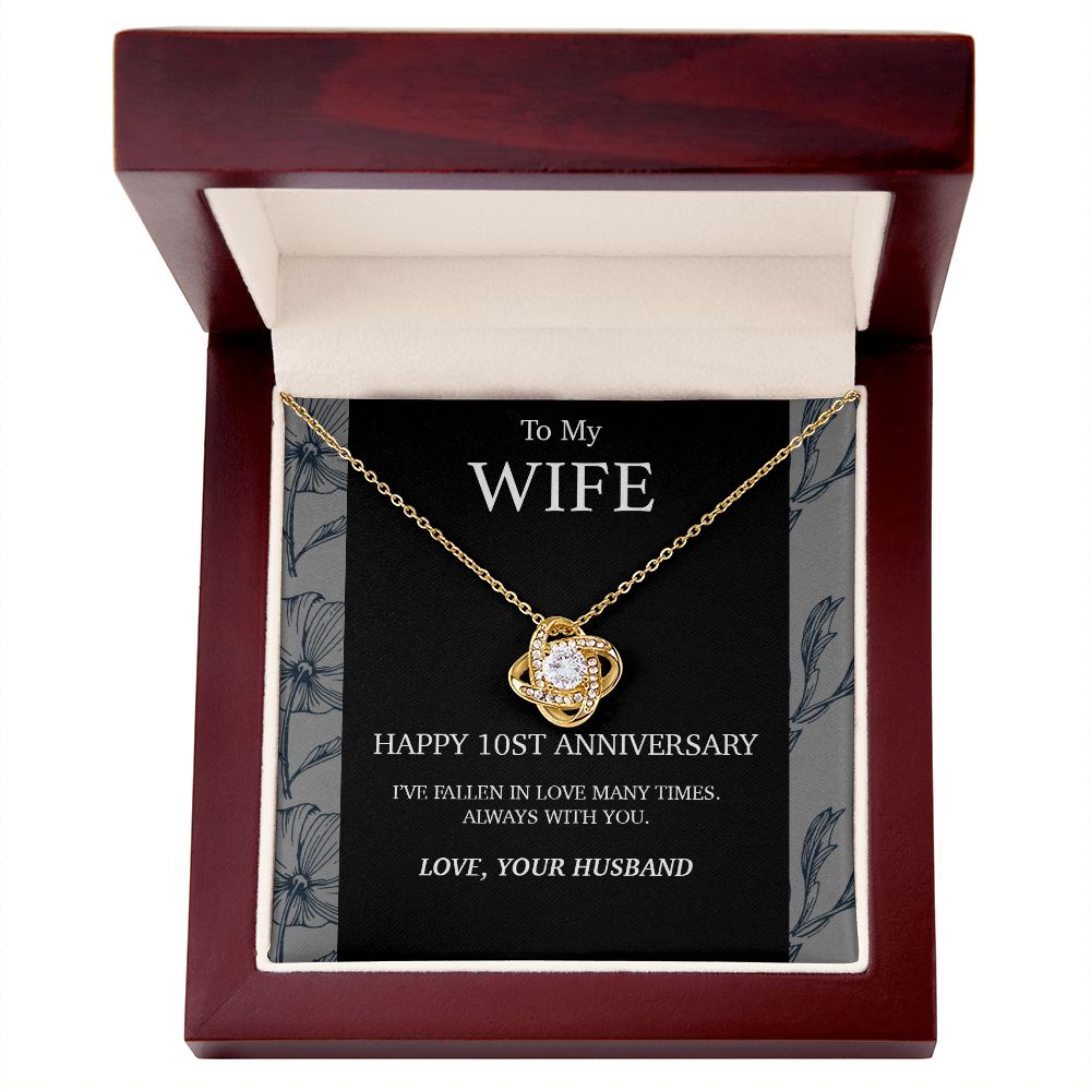10 Year Anniversary Gift For Wife Necklace,Year Anniversary Gift,10 Year Wedding
