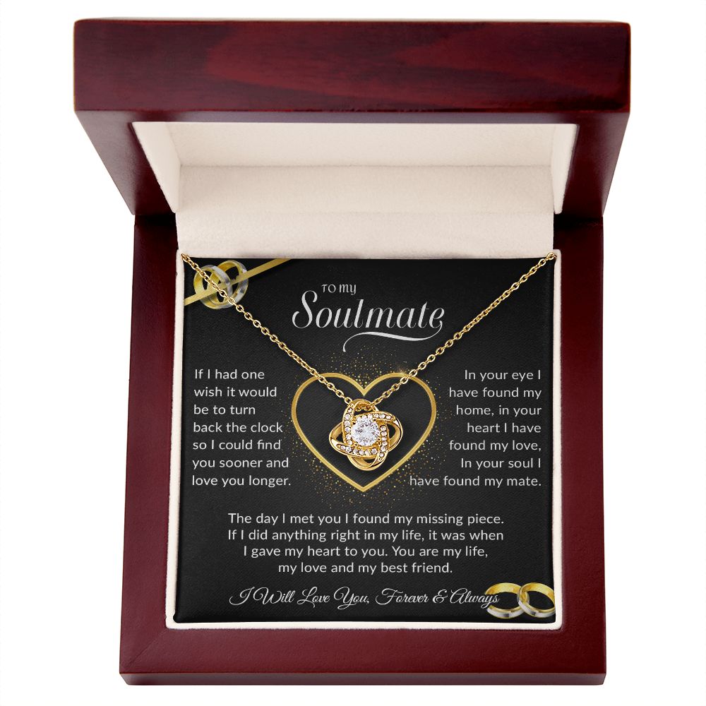 To My Soulmate Necklace, Gift For Wife, Gift from Husband, Valentine Days Gift