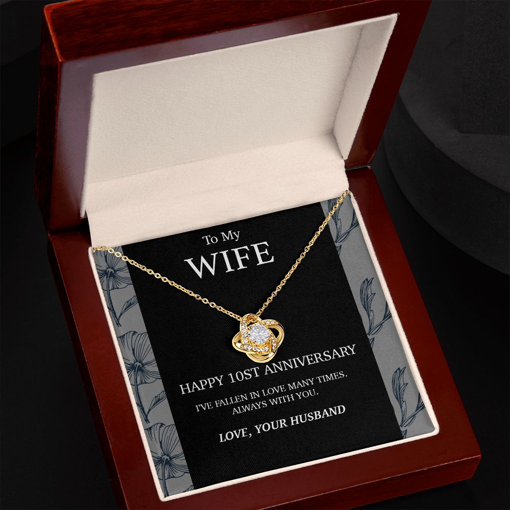 10 Year Anniversary Gift For Wife Necklace,Year Anniversary Gift,10 Year Wedding