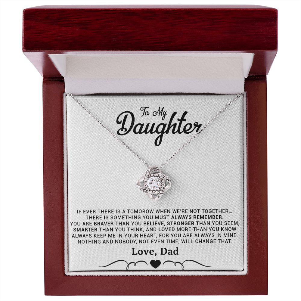 11To My Daughter Necklace, Gift for Daughter from Dad, Daughter Father Necklace